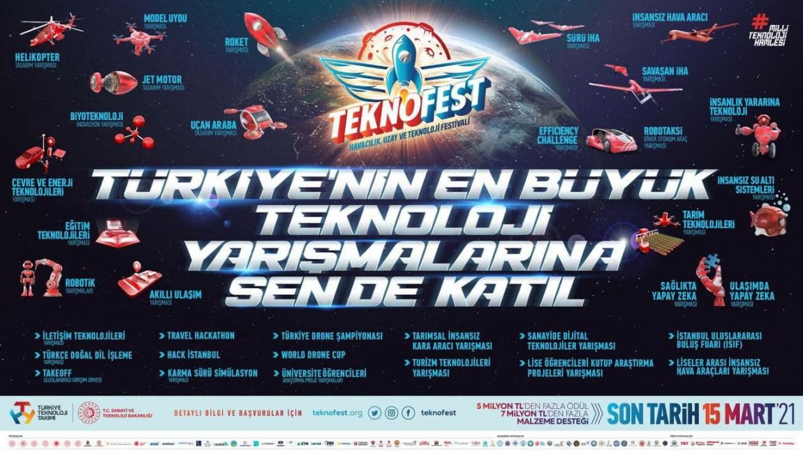 Bursa TEKNOFEST 2021 Havacılık, Uzay ve Teknoloji Festivaline Katılıyoruz...